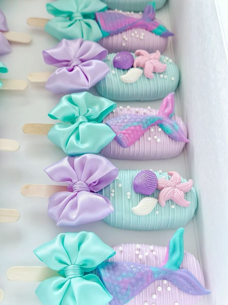 Cakesicles nœuds sirène