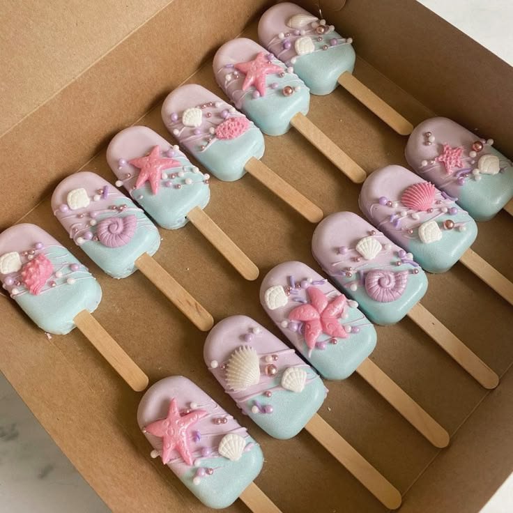 Coffret de cakesicles sirène
