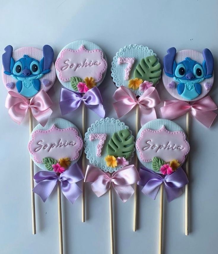 Cake pops anniversaire Stitch