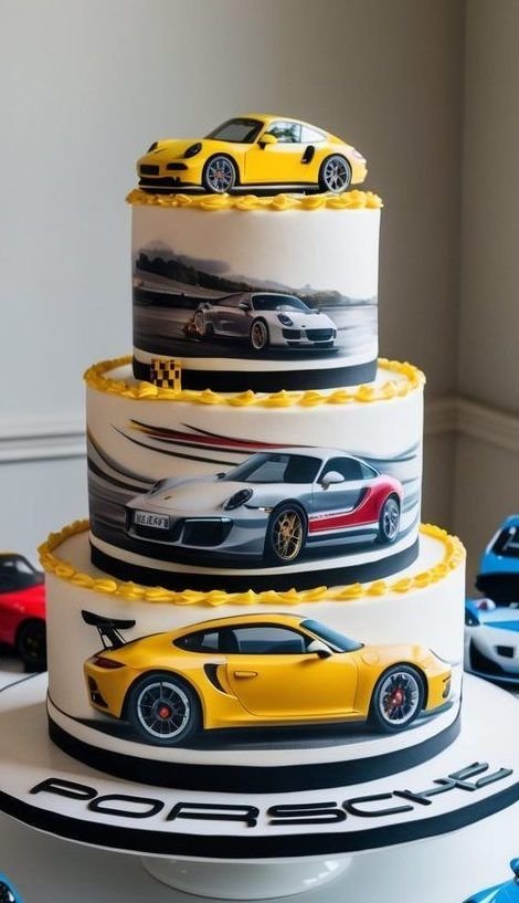 Gâteau voiture de course