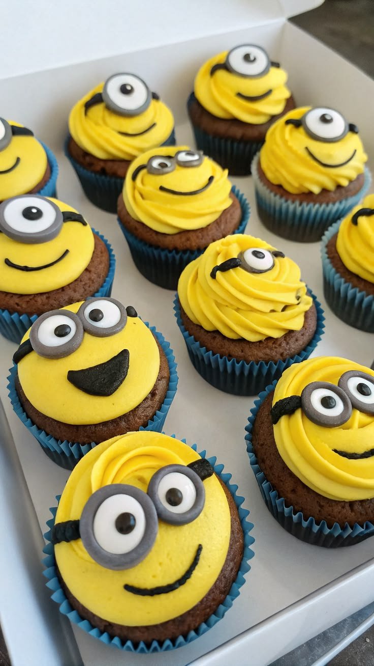 Cupcakes fête Minion