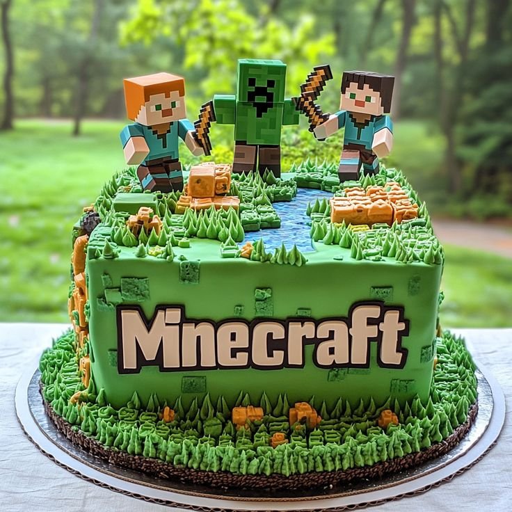 Gâteau Minecraft